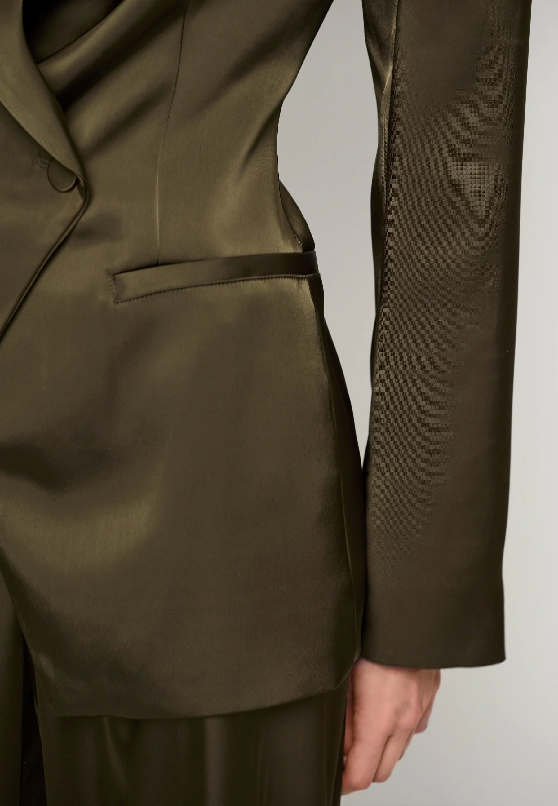 Dante Rush Tailored Bold Satin Blazer