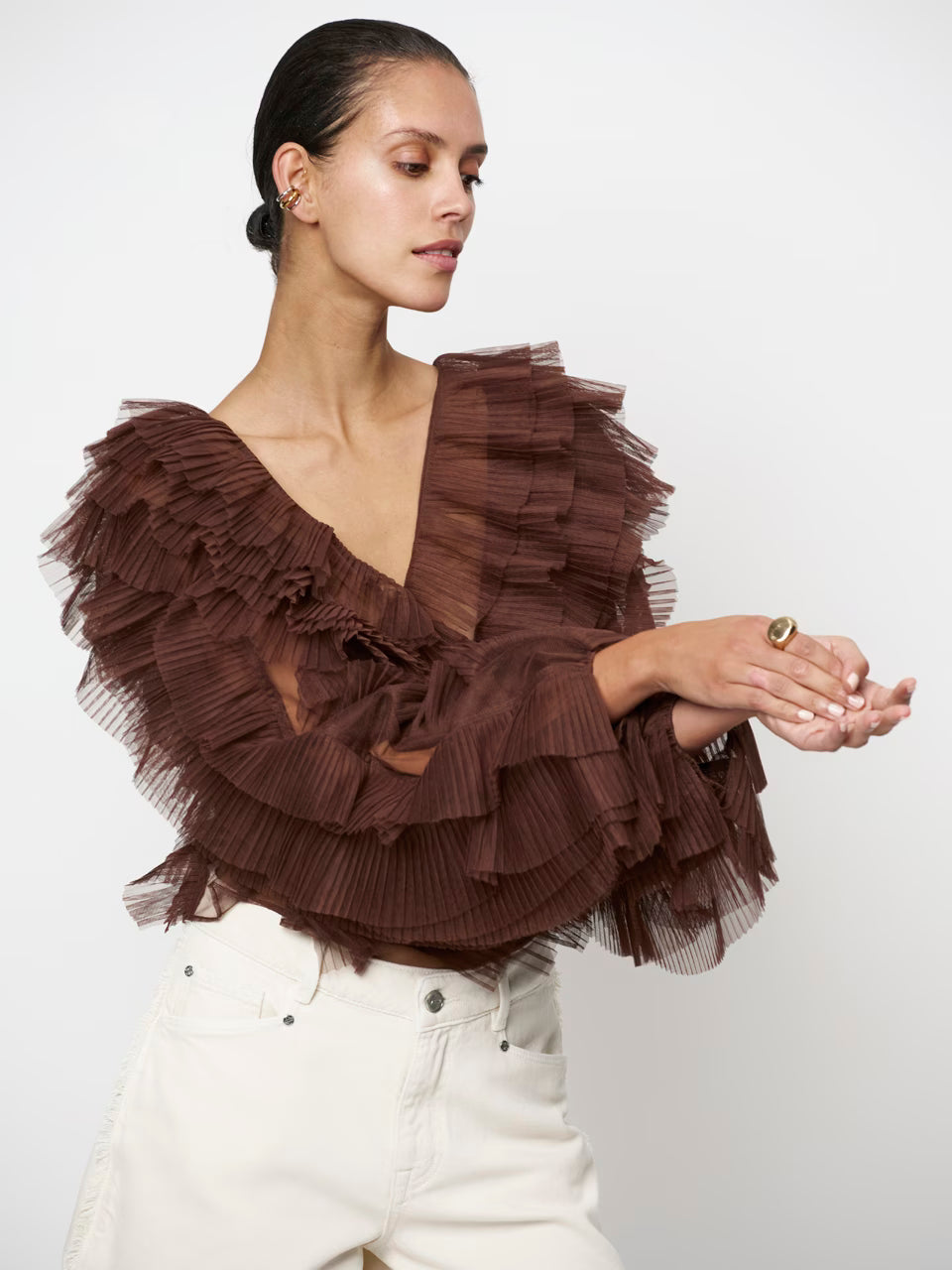 Dante Phora Tulle Ruffled Top27