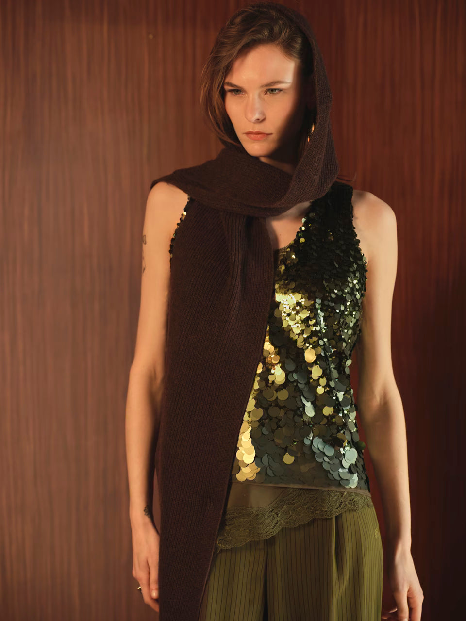 Dante Lone Hooded Scarf