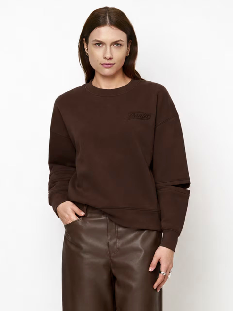 Dante Onyx Cut-out Crewneck Sweater