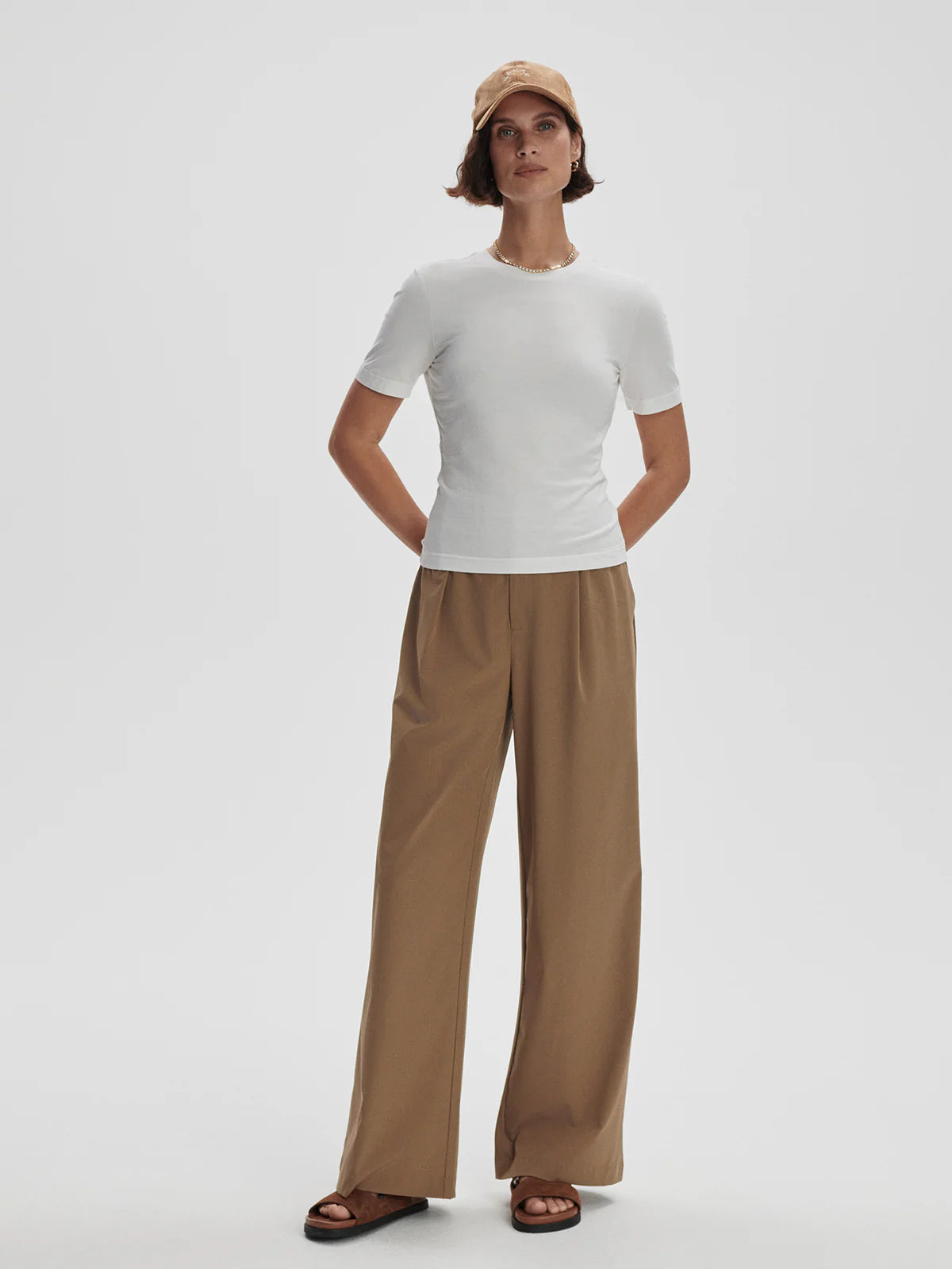 Varley Regina Fitted Tee White