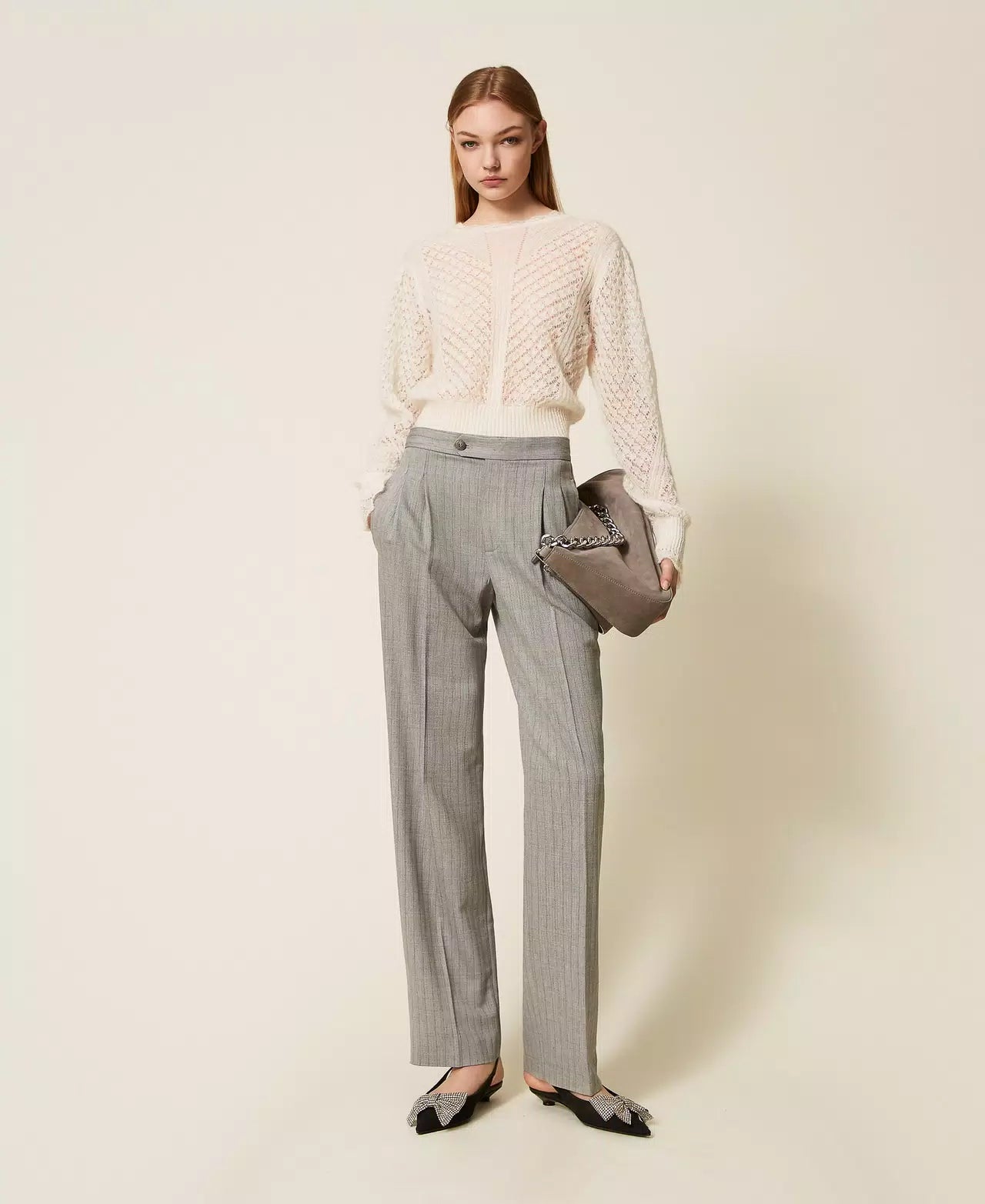 Pant Gessato Grigio