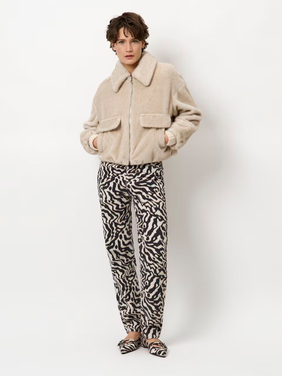 Jacket Entity Faux Fur Bomber