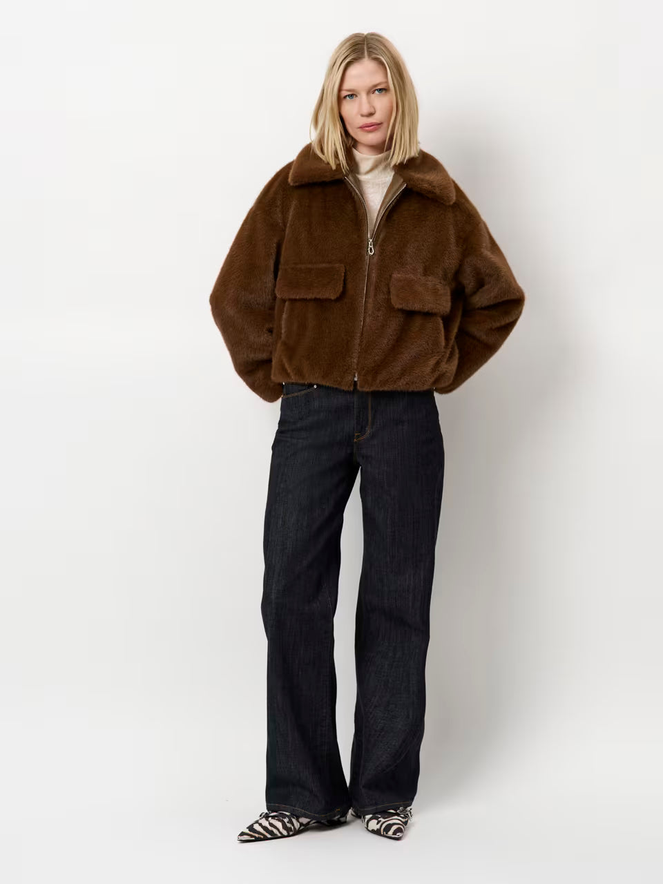 Jacket Entity Faux Fur Bomber
