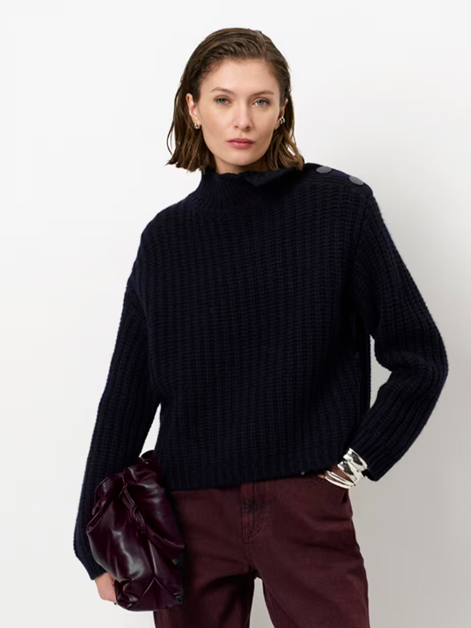 Sweater Adouna Button Wool