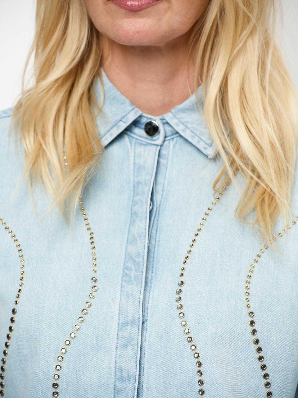 Dante Zofia Embellished Denim Shirt