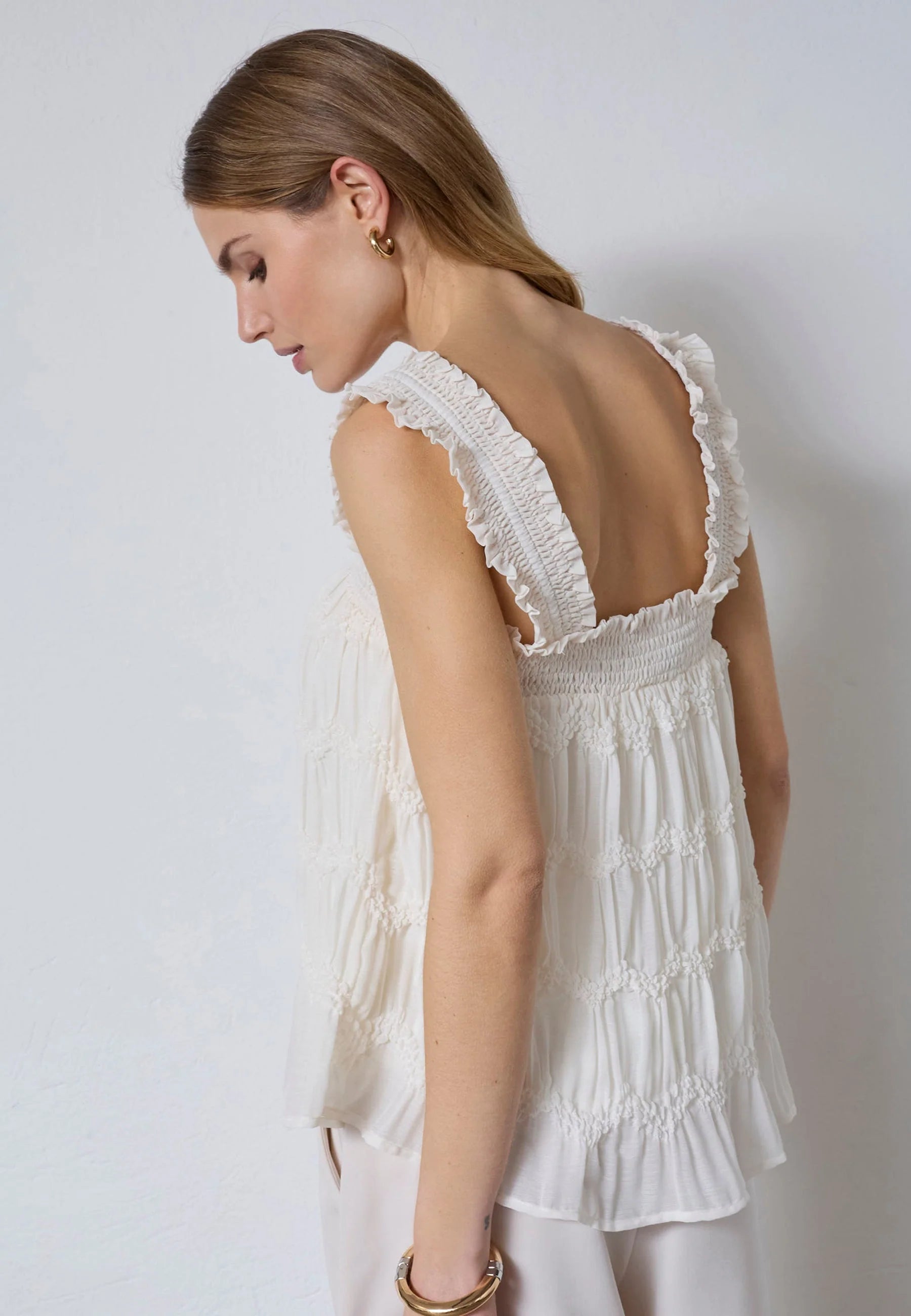 CC Jerry Smock Strap Top