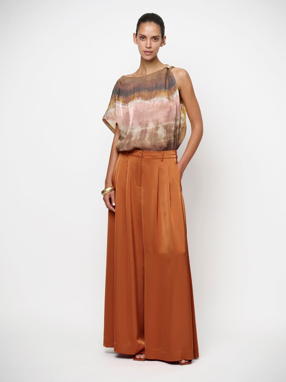 Dante Onique Wide Leg Satin Pants