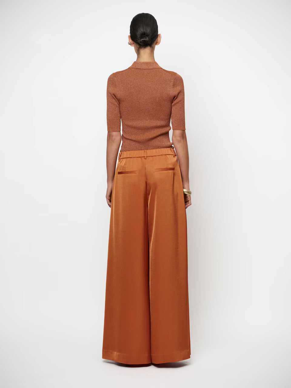 Dante Onique Wide Leg Satin Pants