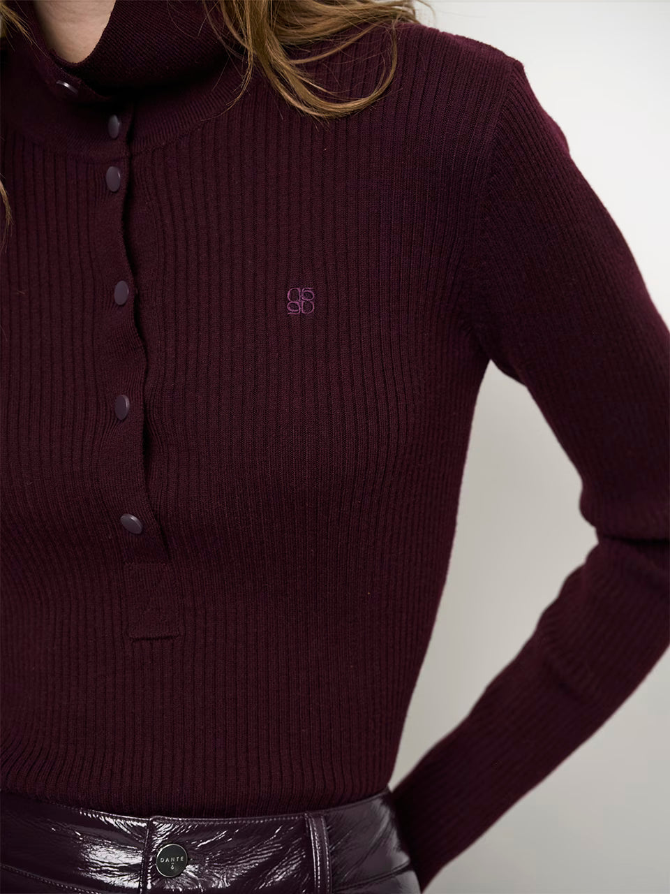 Dante Lisai Rin-knitted Polo Sweater