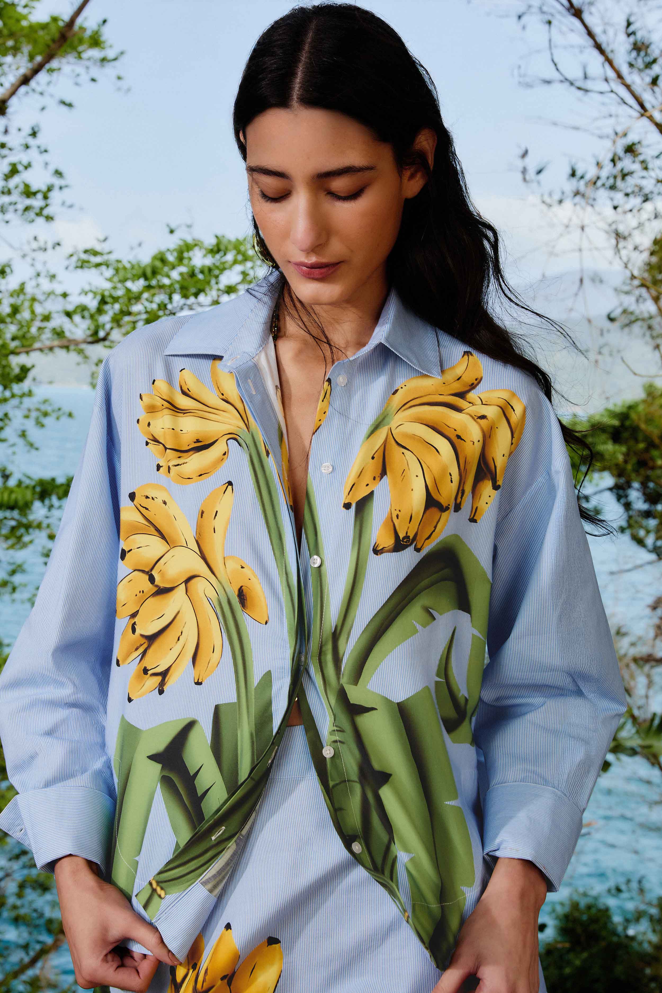 Banana Cocina Striped Shirt