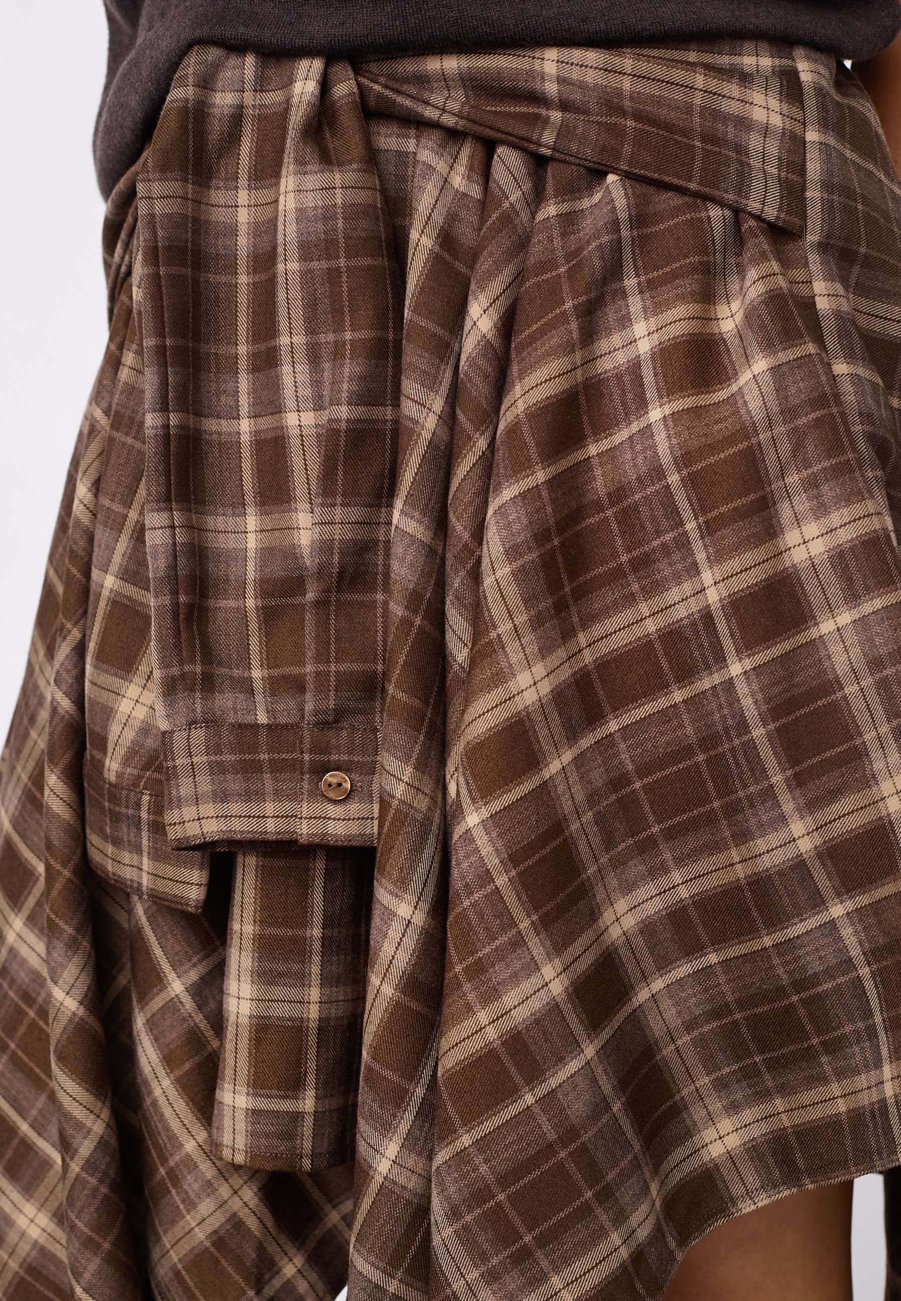 Co´couture Dagny Check Tie Skirt