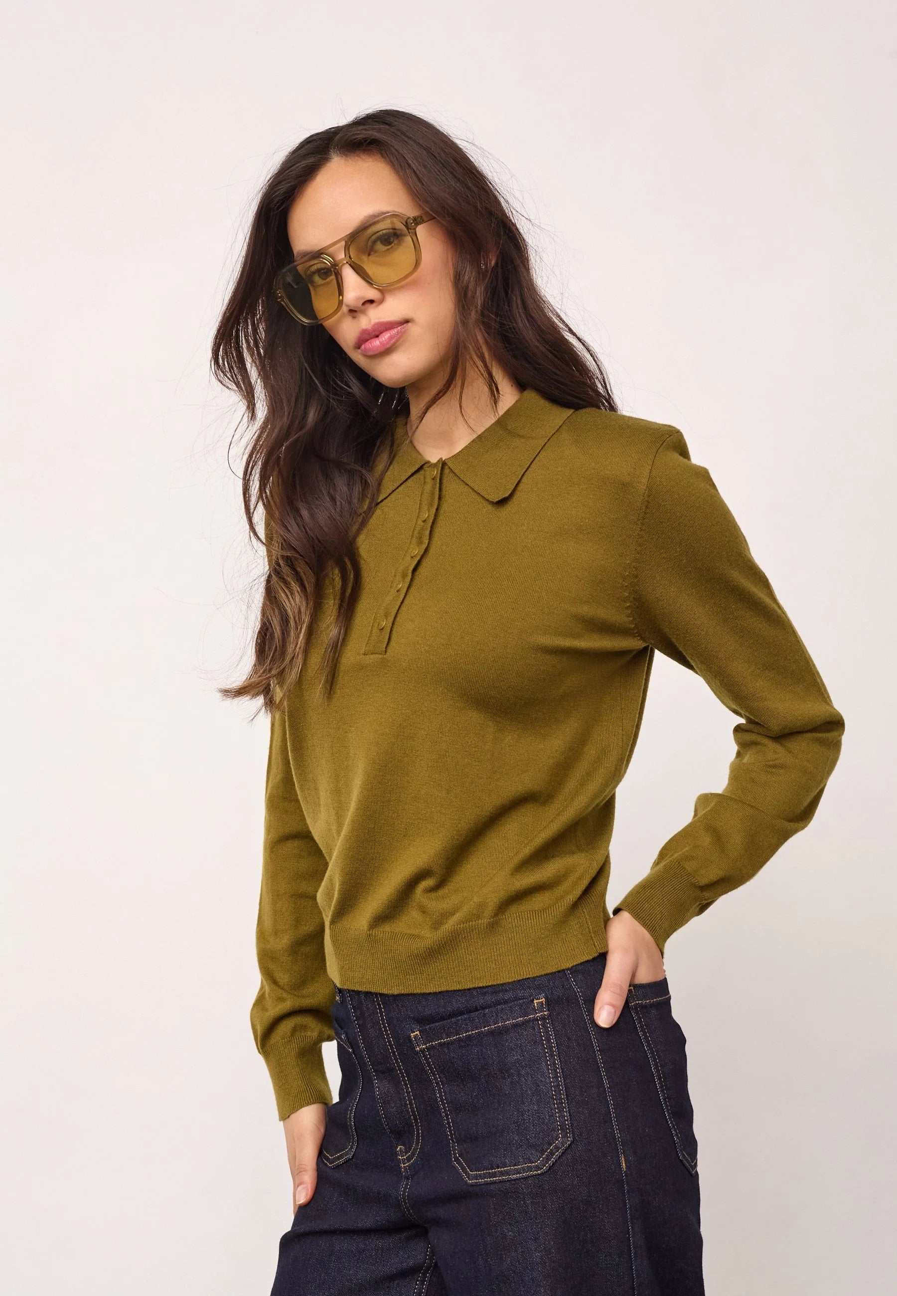 Co´couture Cory Padded Polo Knit