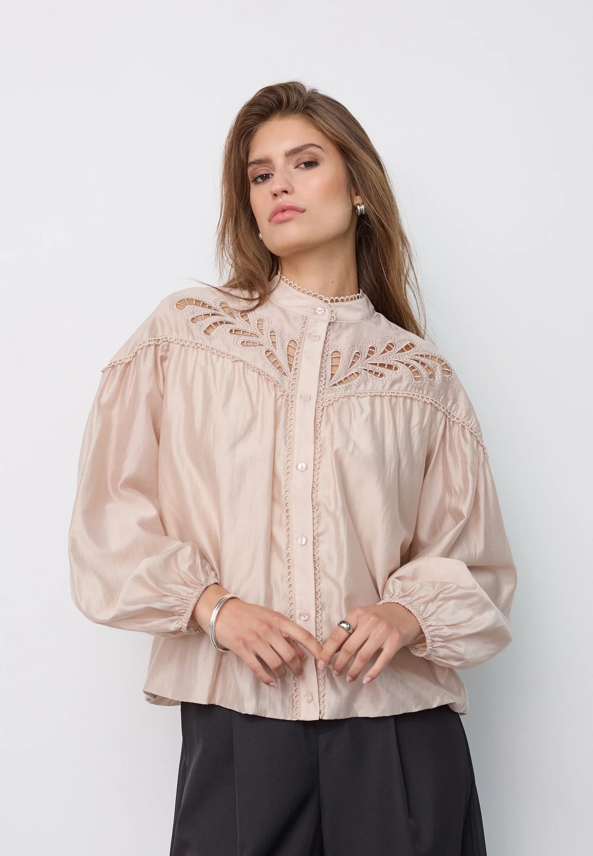 Co'couture MelinCC Balloon Emb Shirt