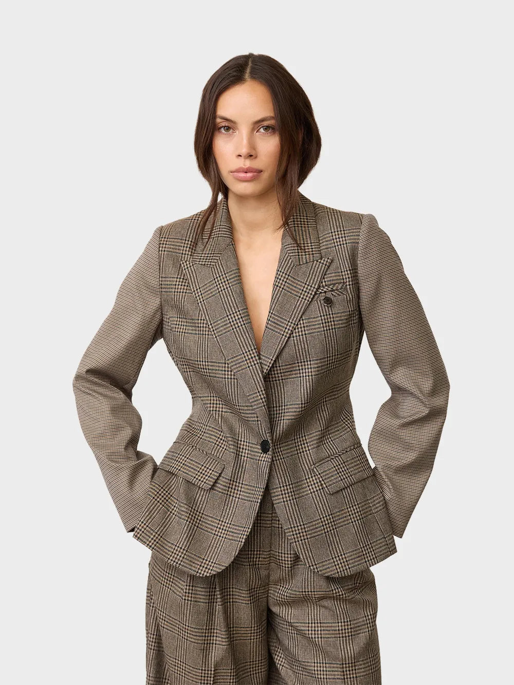 Co´couture Veya Check Fitted Blazer