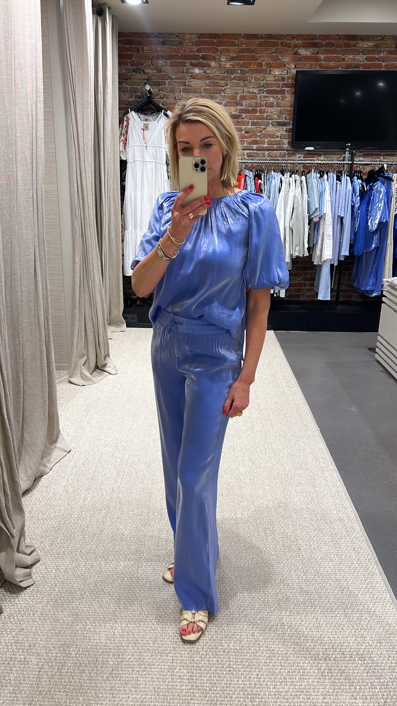 Soir Shimmer Wide Leg Pants