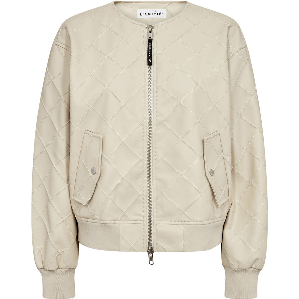 HL Quilt PU Bomber
