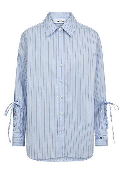HL Alvina Tie Stripe Shirt