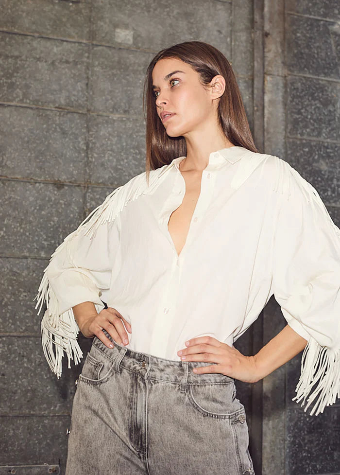 Fringe Shirt Off White