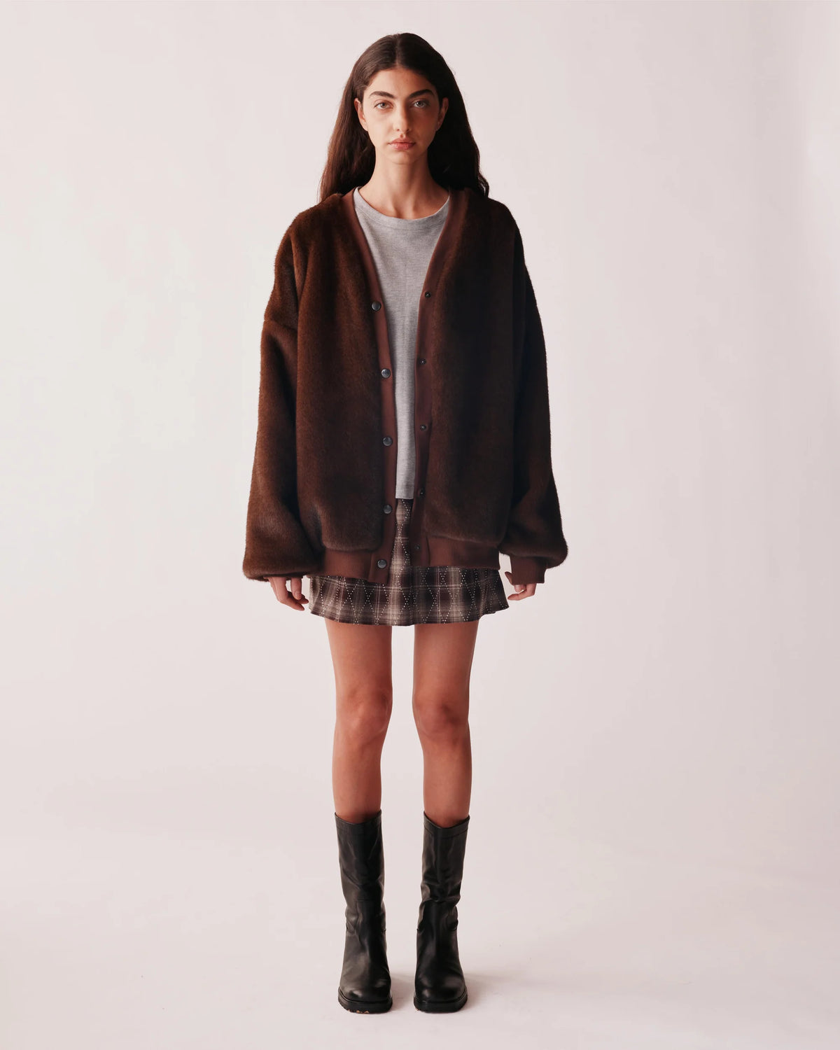 Johny Fake Fur Cardigan Luna