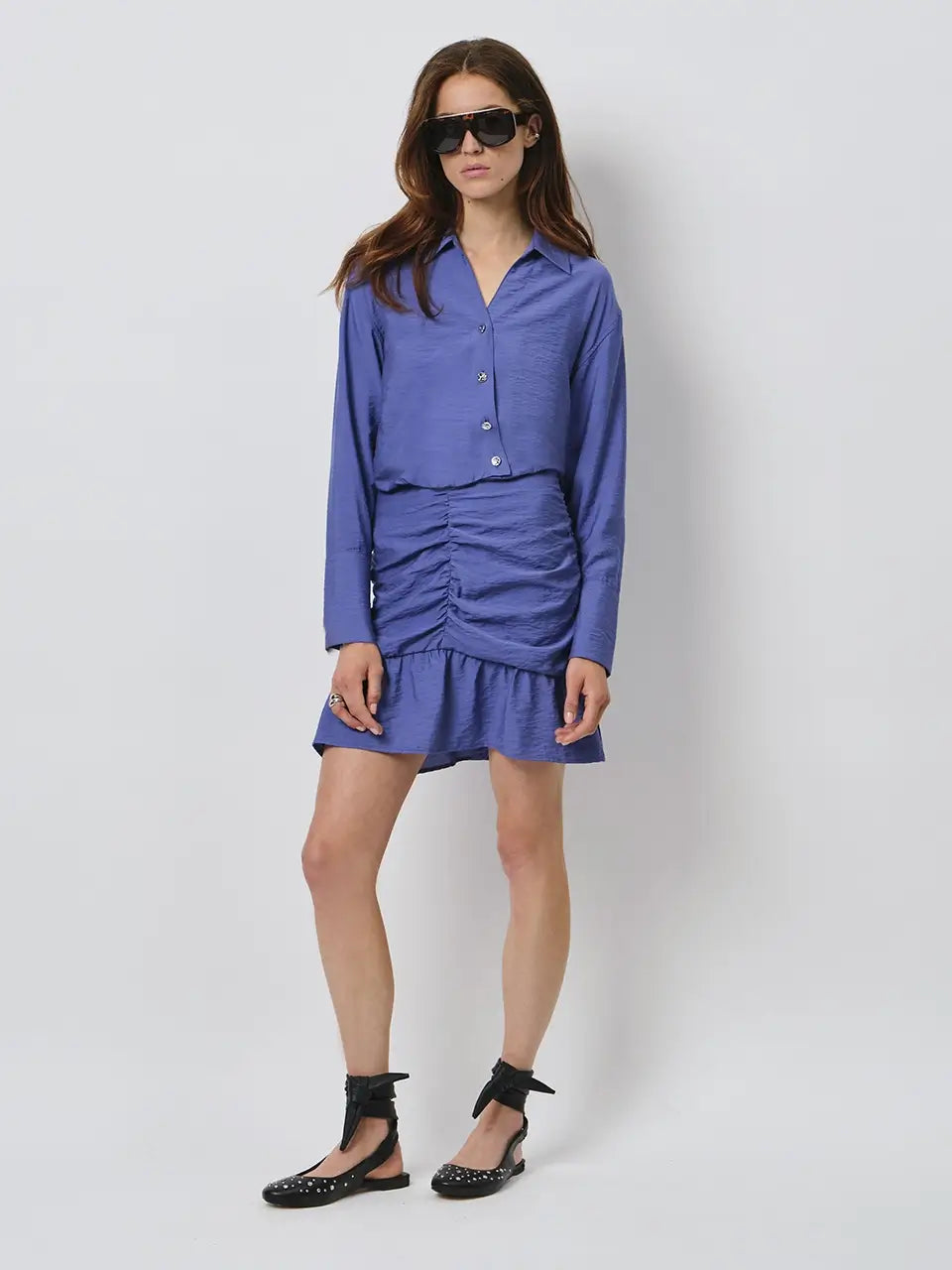 Krissy Drapey Mini Skirt