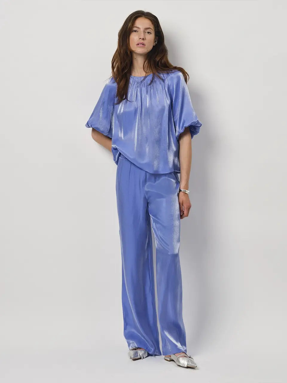 Soir Shimmer Wide Leg Pants