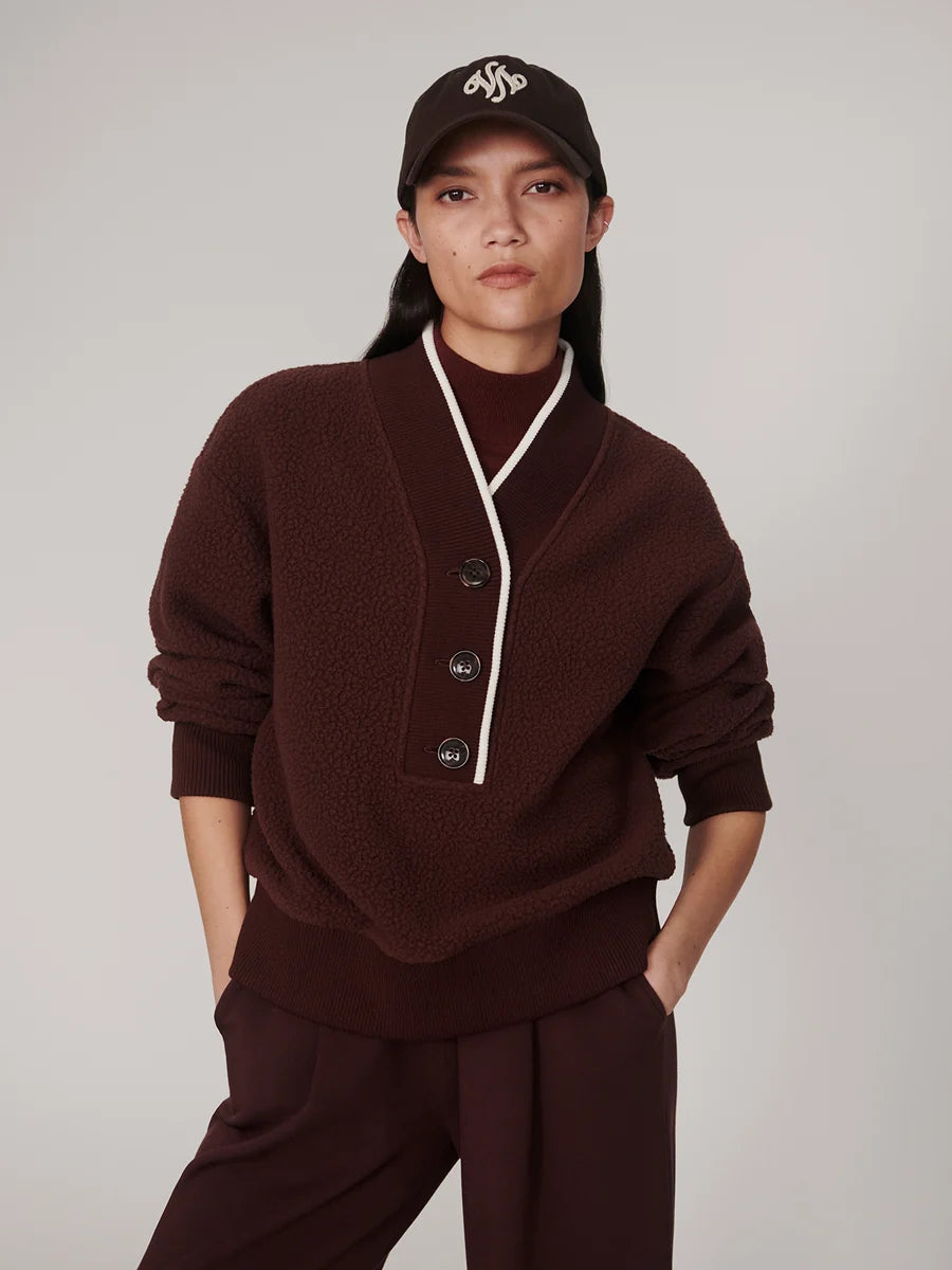 Varley Brenna Button Neck Fleece