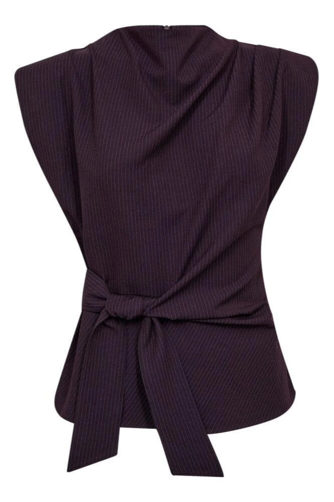 Top Nolan Pleat Plum
