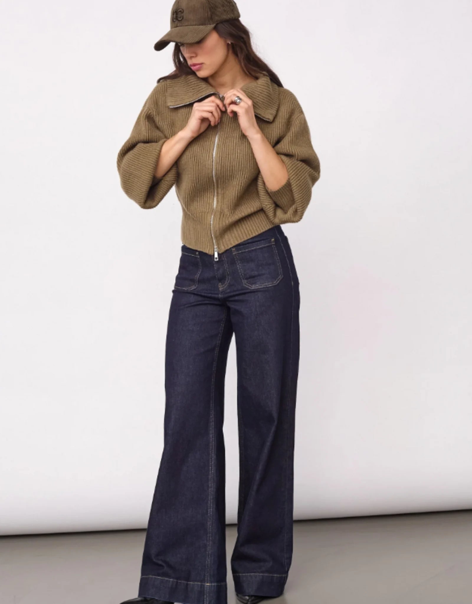 Co´couture Row Zip Knit Cardigan