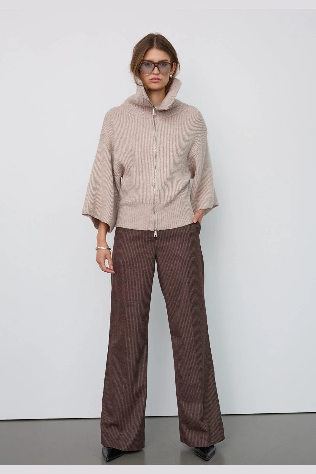 Co´couture Row Zip Knit Cardigan