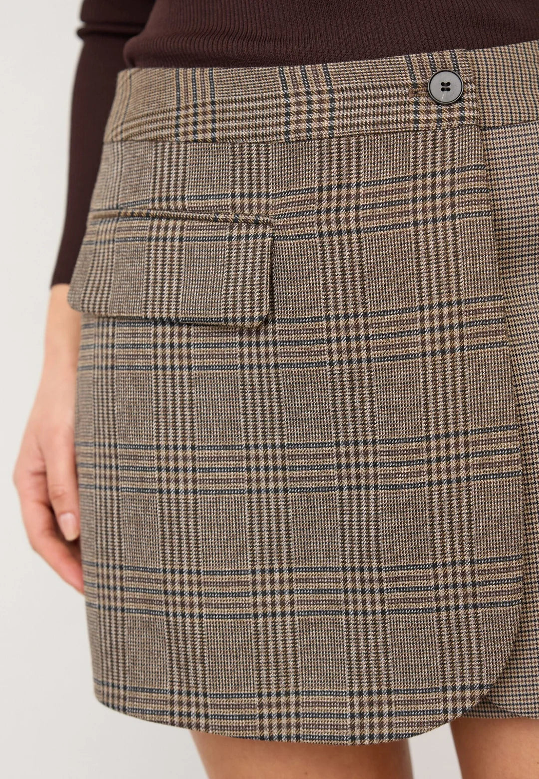 Co´couture Veya Check Wrap Skort