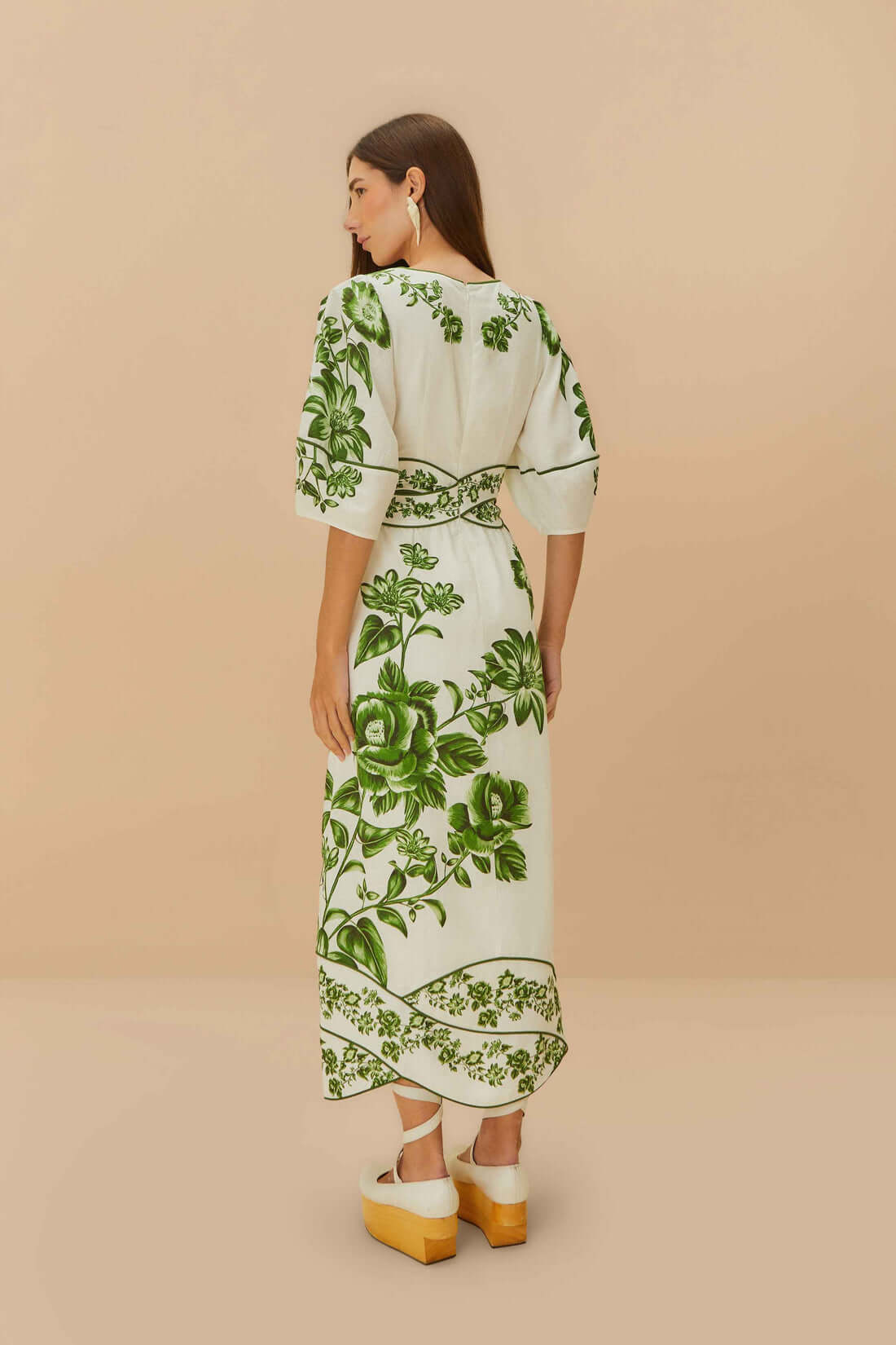 Midi Dress Fl. Cascade