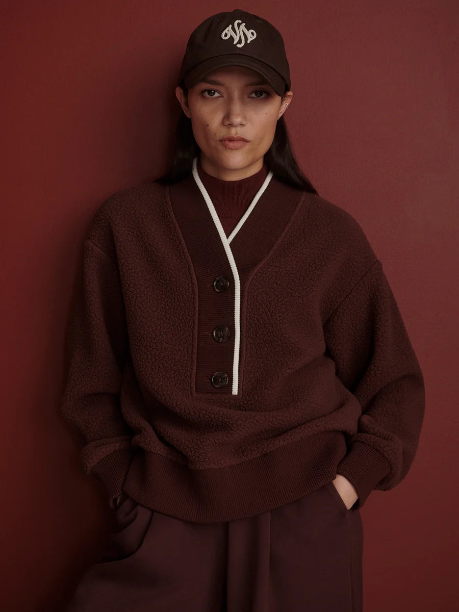 Varley Brenna Button Neck Fleece