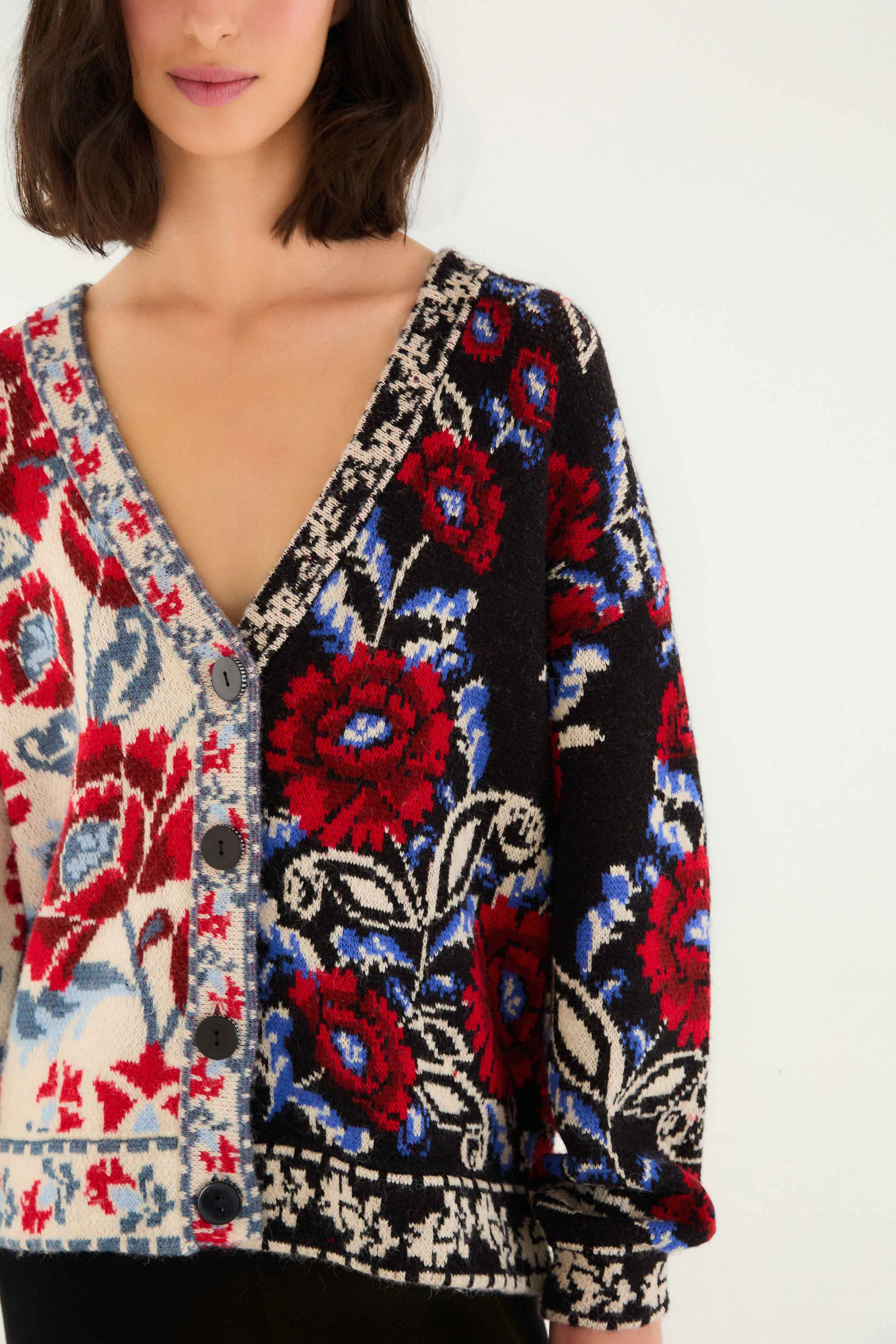 Cardigan Mixed Valentina Knit