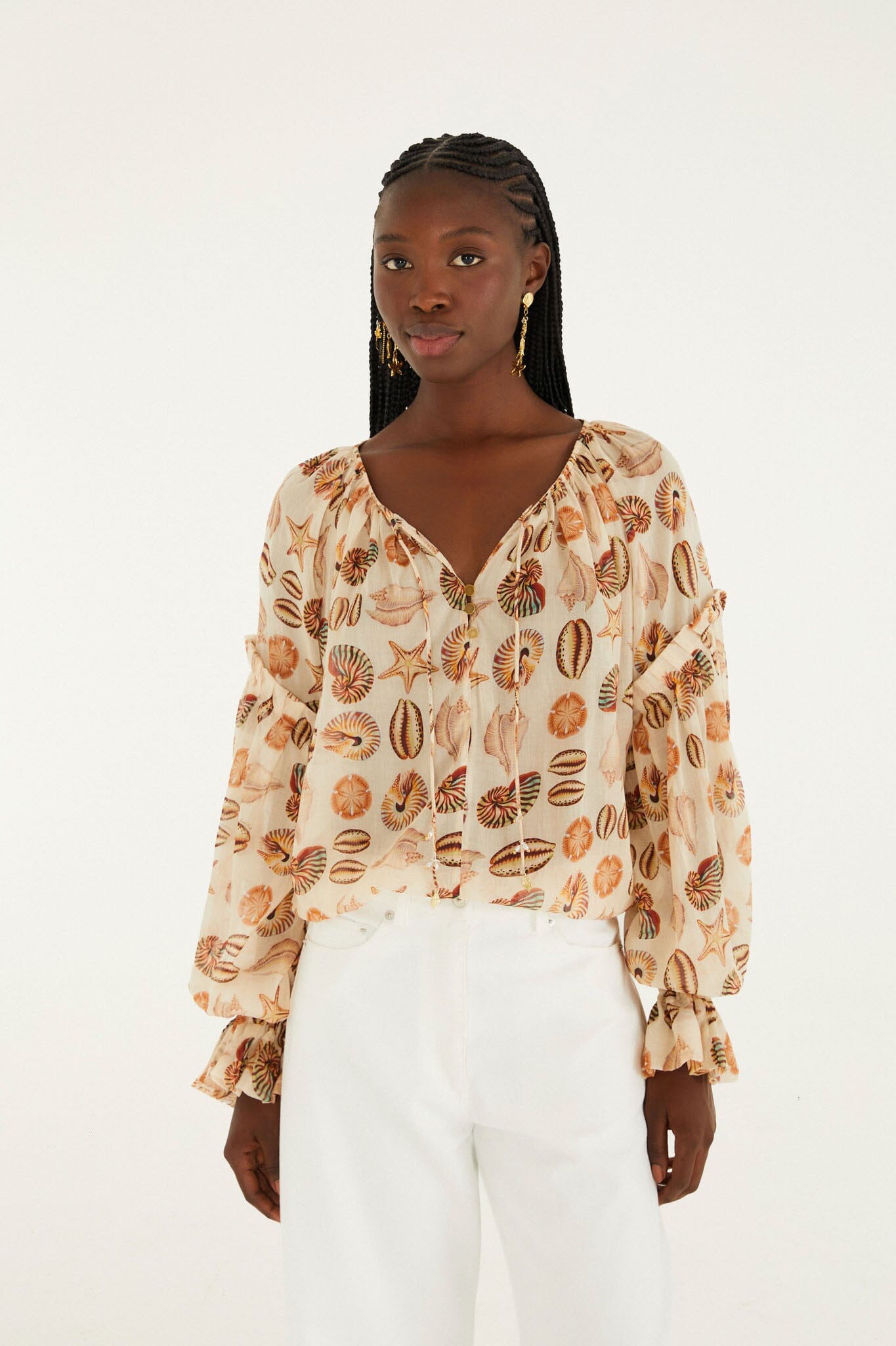 Farm Rio Marine Blouse