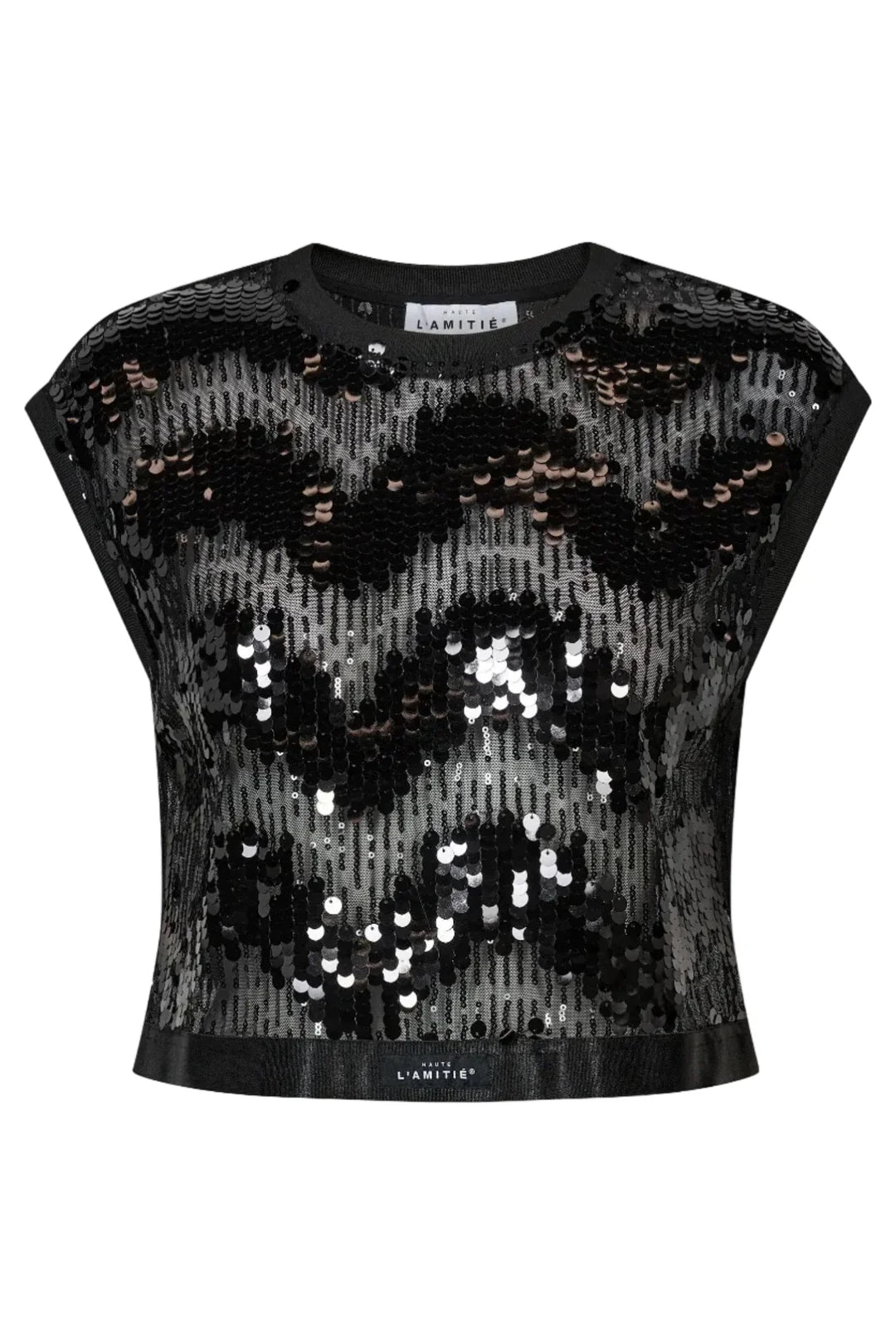 HL Mirror Sequin Crop Top