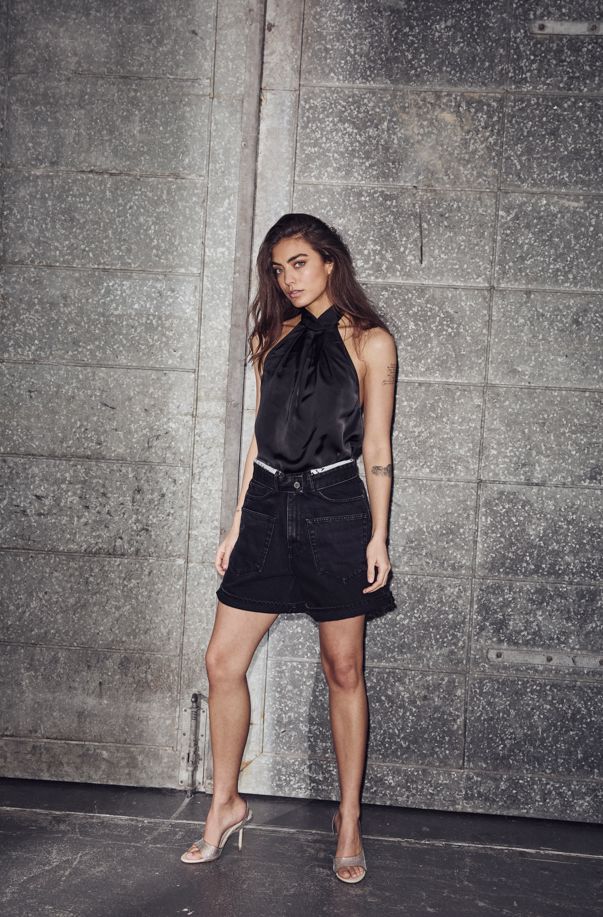 HL Naomi Asym Halter Top