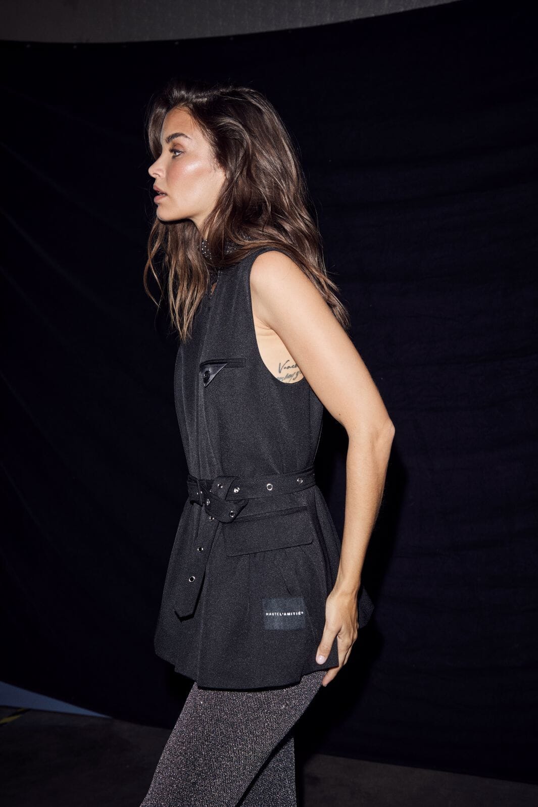 HL Premiere Peplum Belt Vest