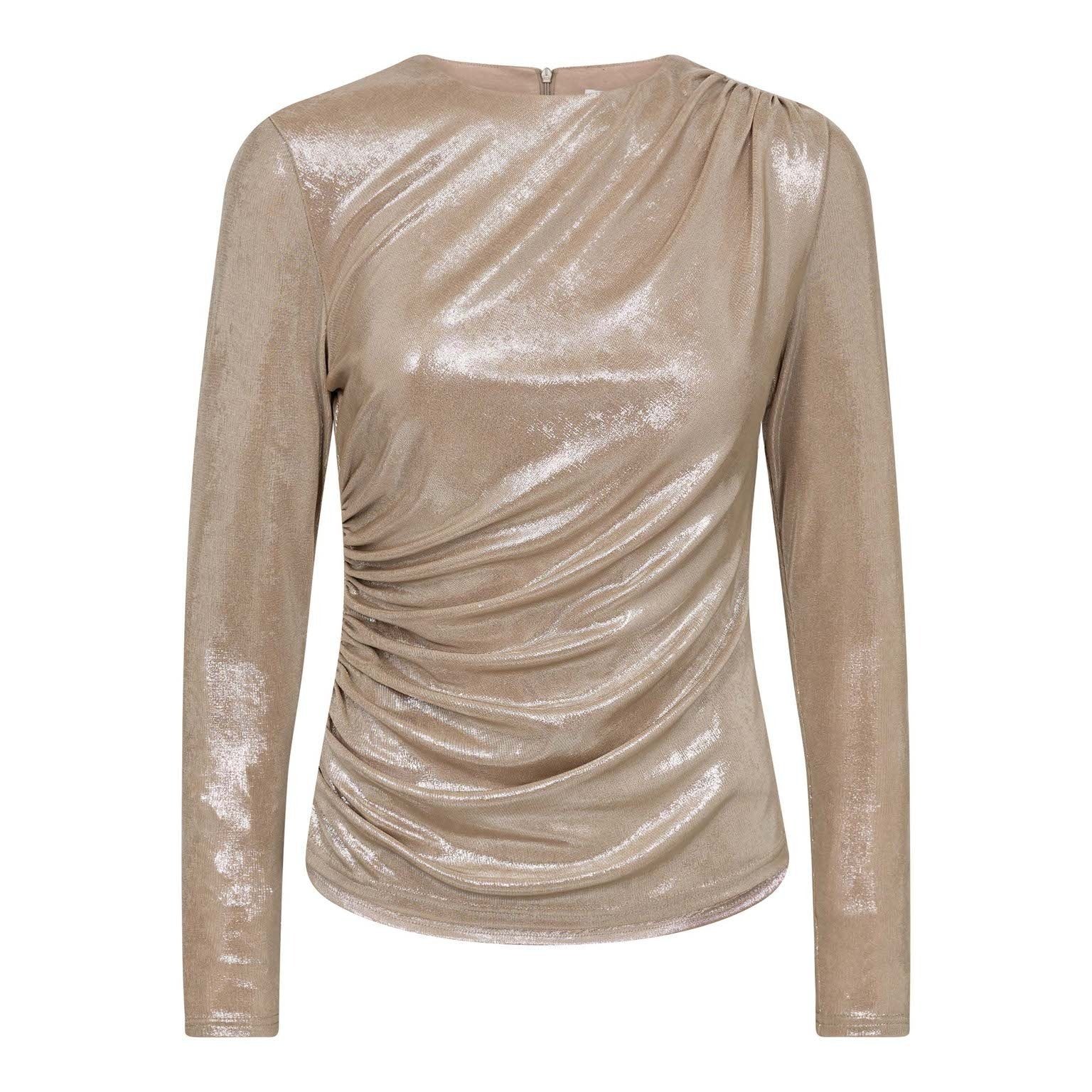 Drape Blouse Margot Champagne