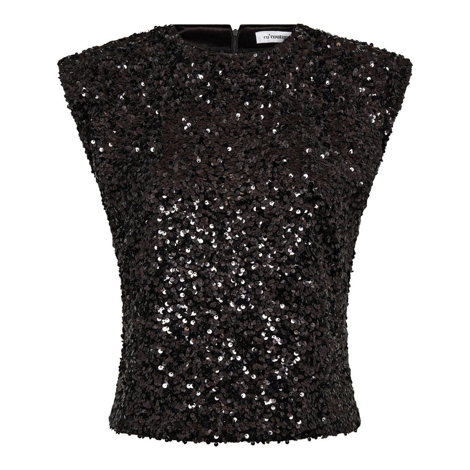 Top Roslyn Sequin Black