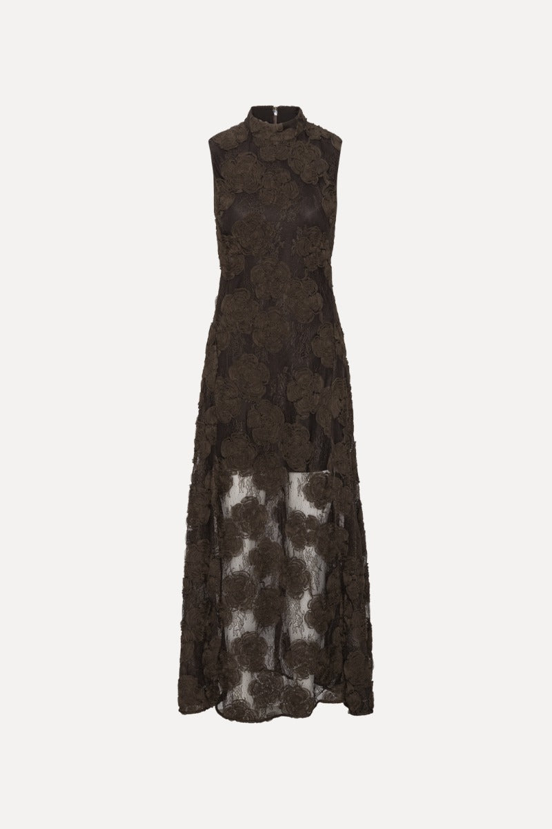 Rotate 3D Flower Maxi Dress