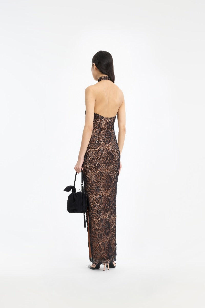 Rotate Lace Halterneck Dress