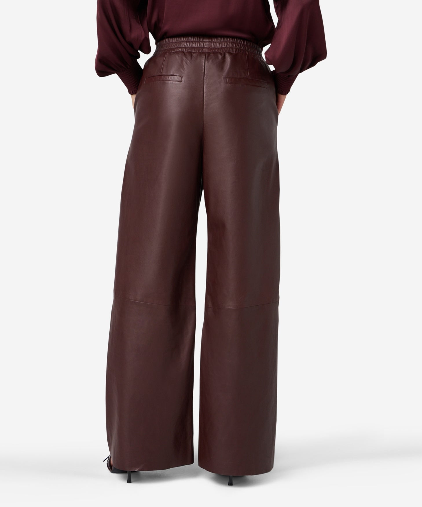Pant Leather Payten Burgundy