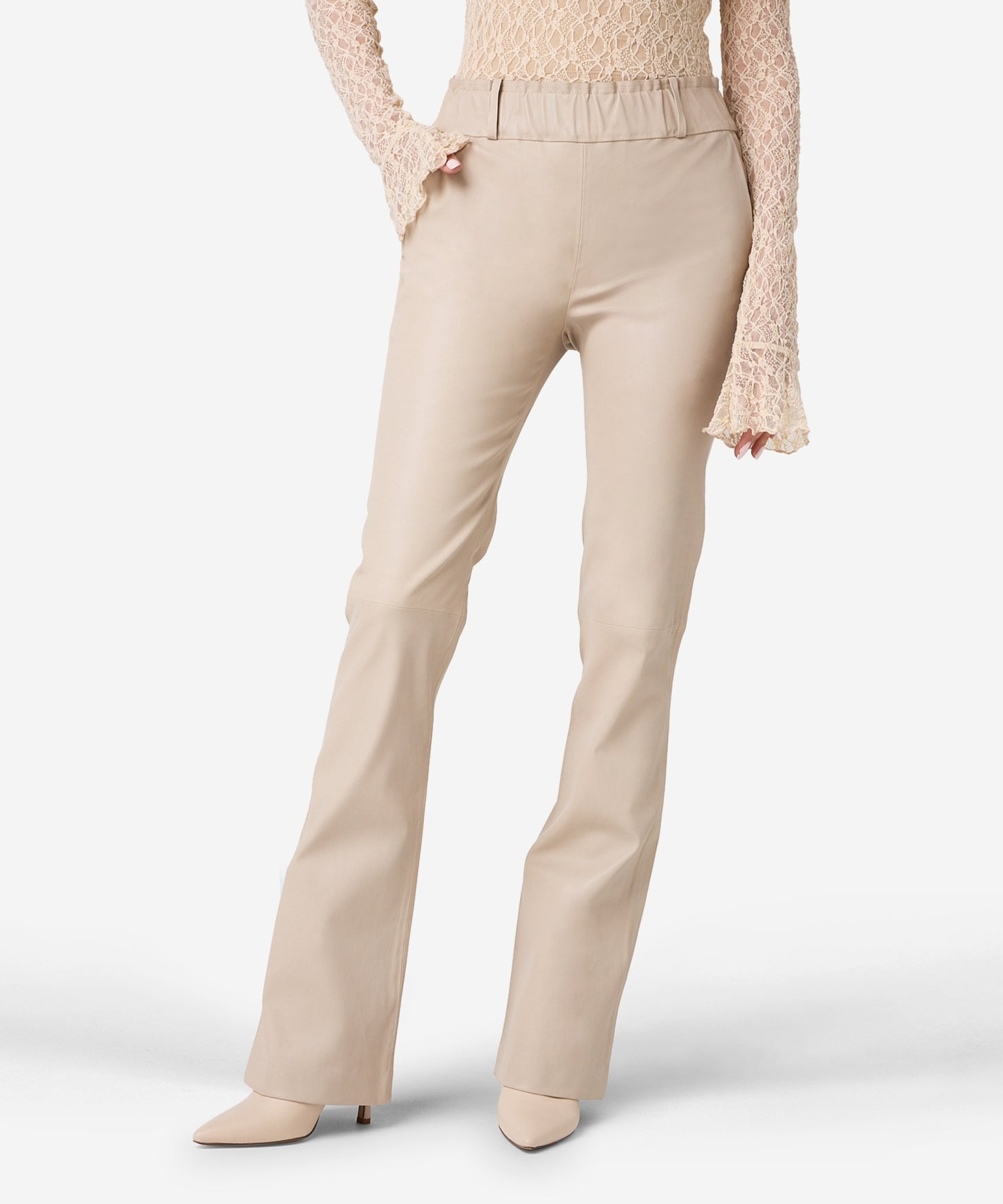 Leather Pant Pienna Sandstone