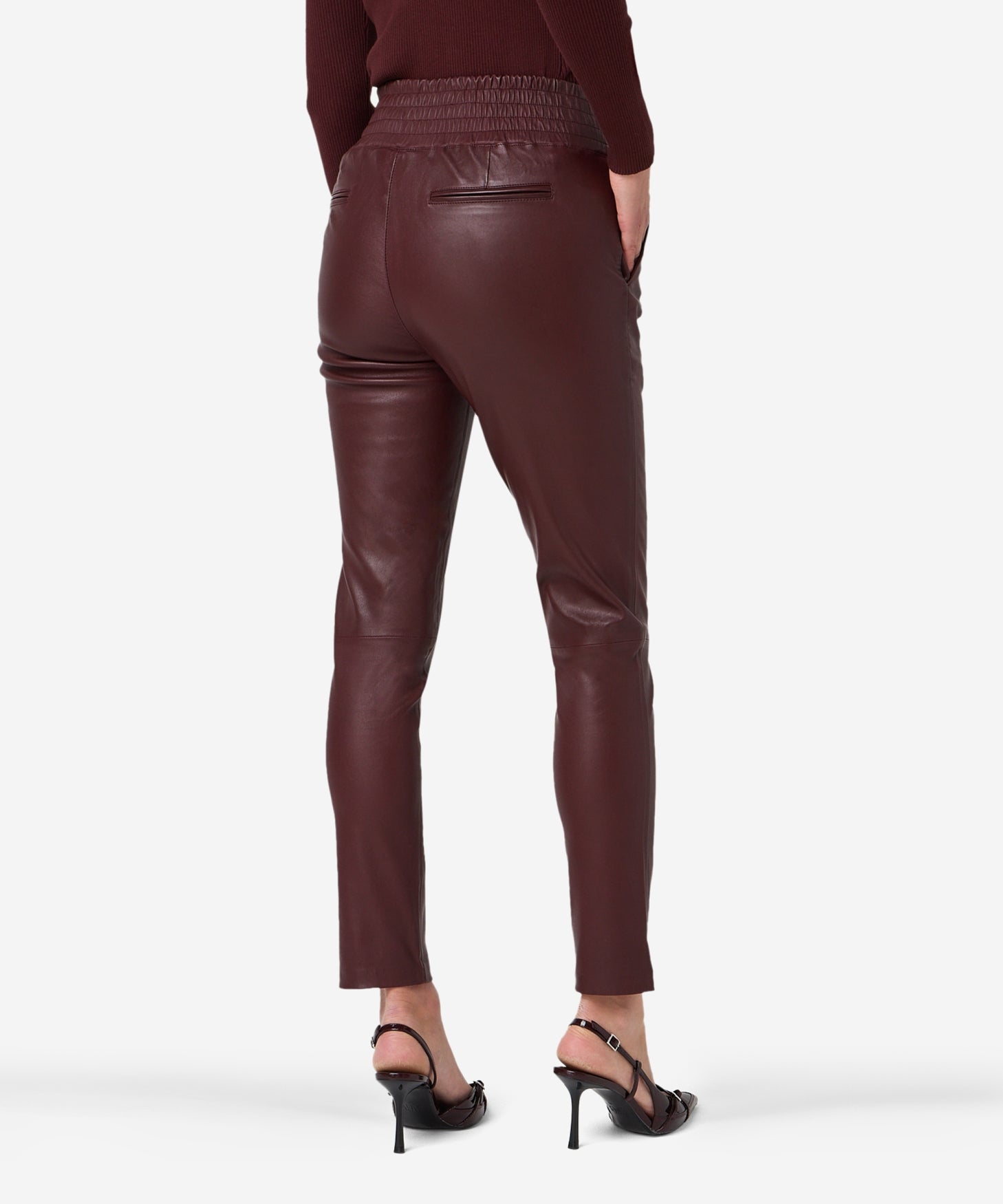 Leather Pant Colette Burgundy