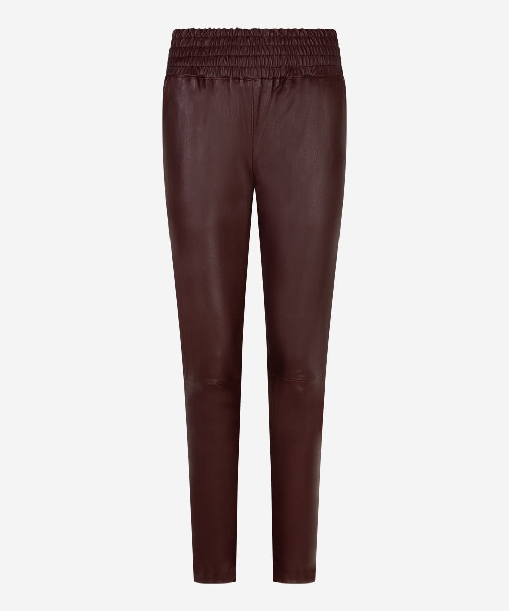 Leather Pant Colette Burgundy