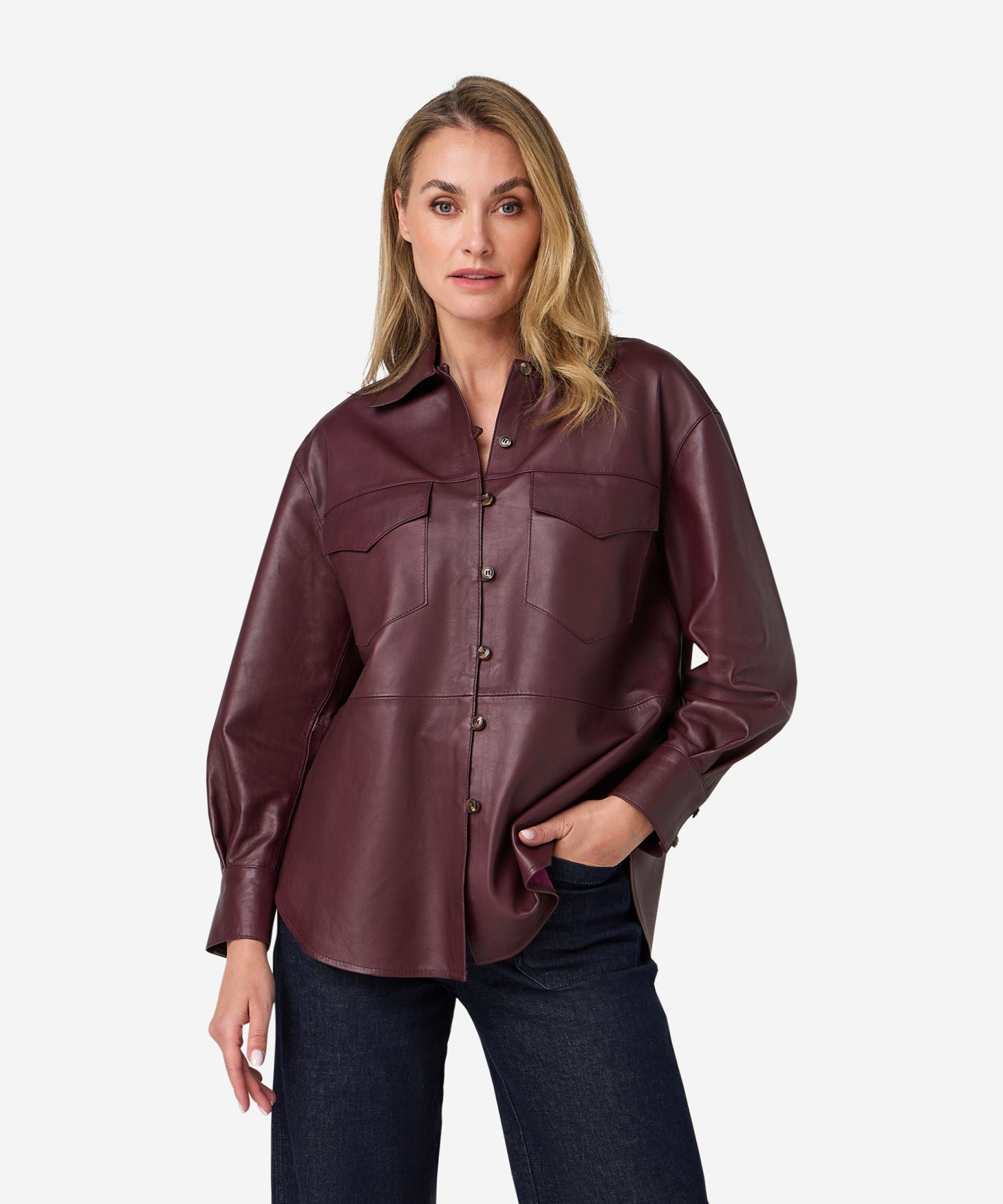 Blouse Bodi Burgundy