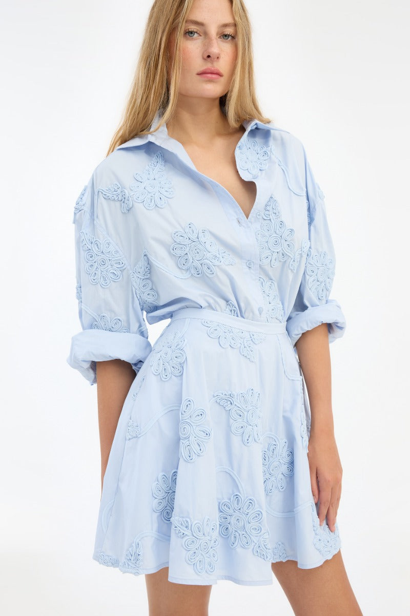 Rotate Flower Oversized Shirt1