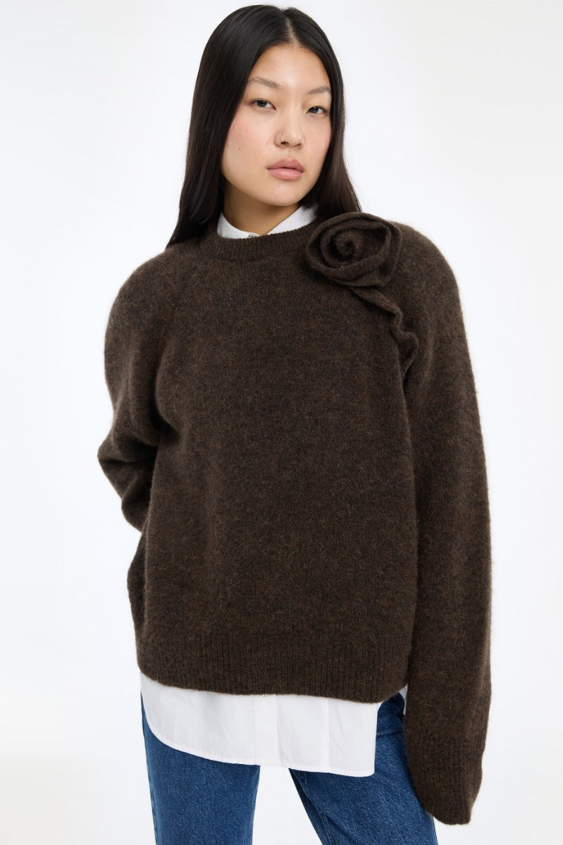 Rotate Knit Flower Jumper