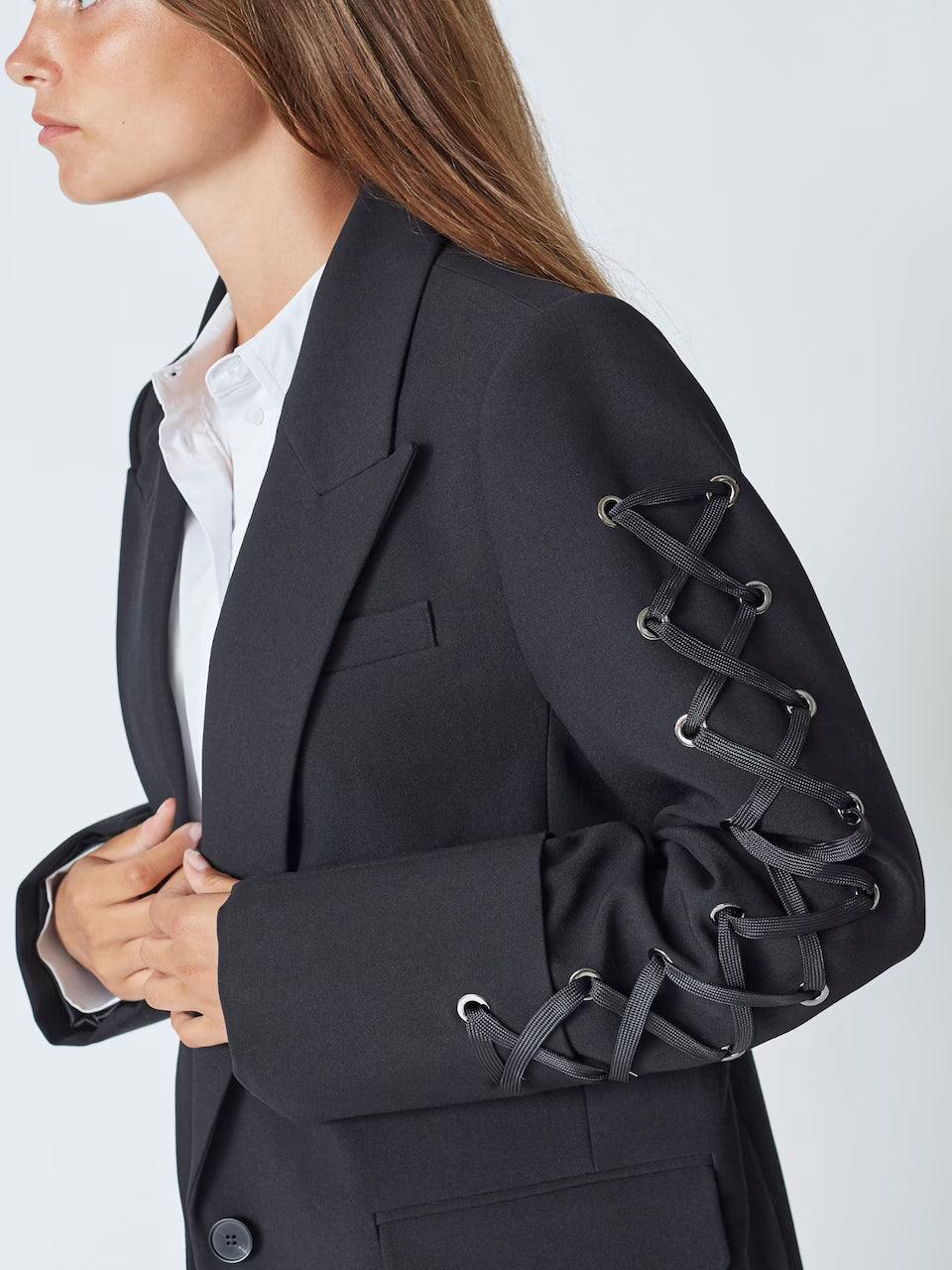 Co'couture Vola Eyelet Blazer Black